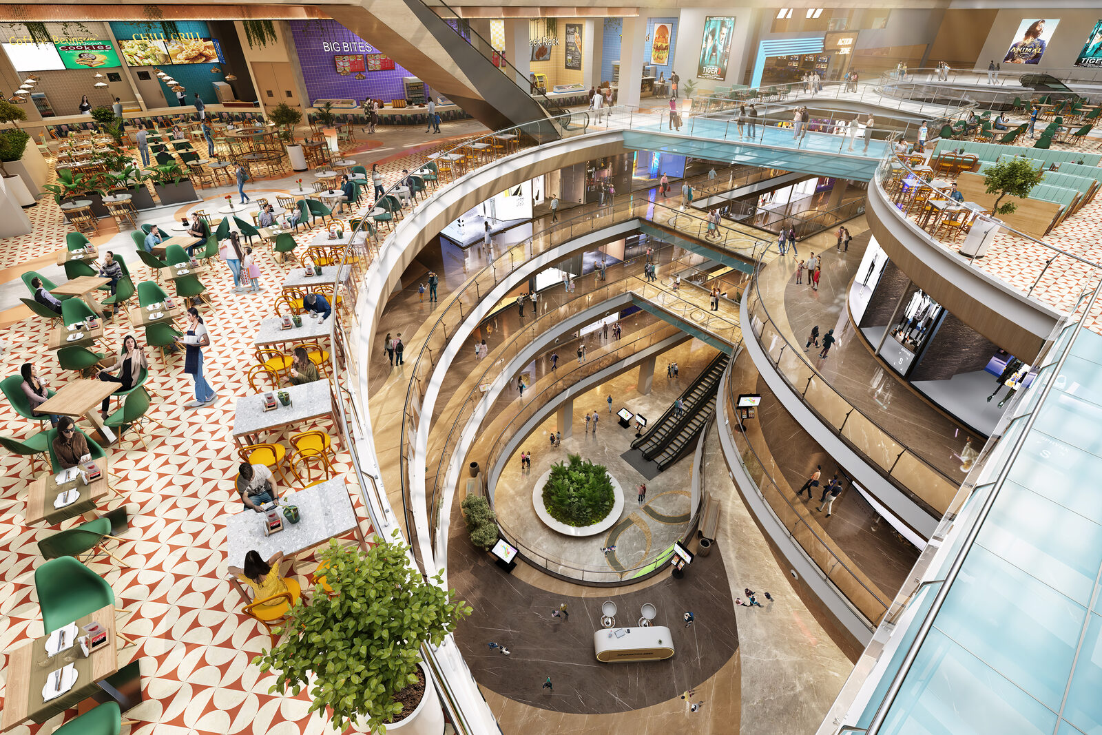 The food court